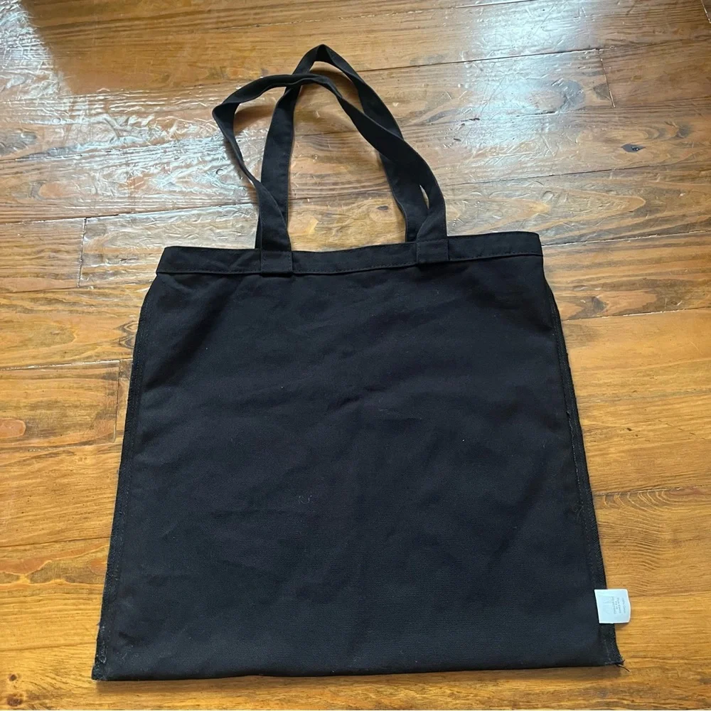 Madewell Bien Fait‎ Reusable Canvas Tote Bag Black Collegiate